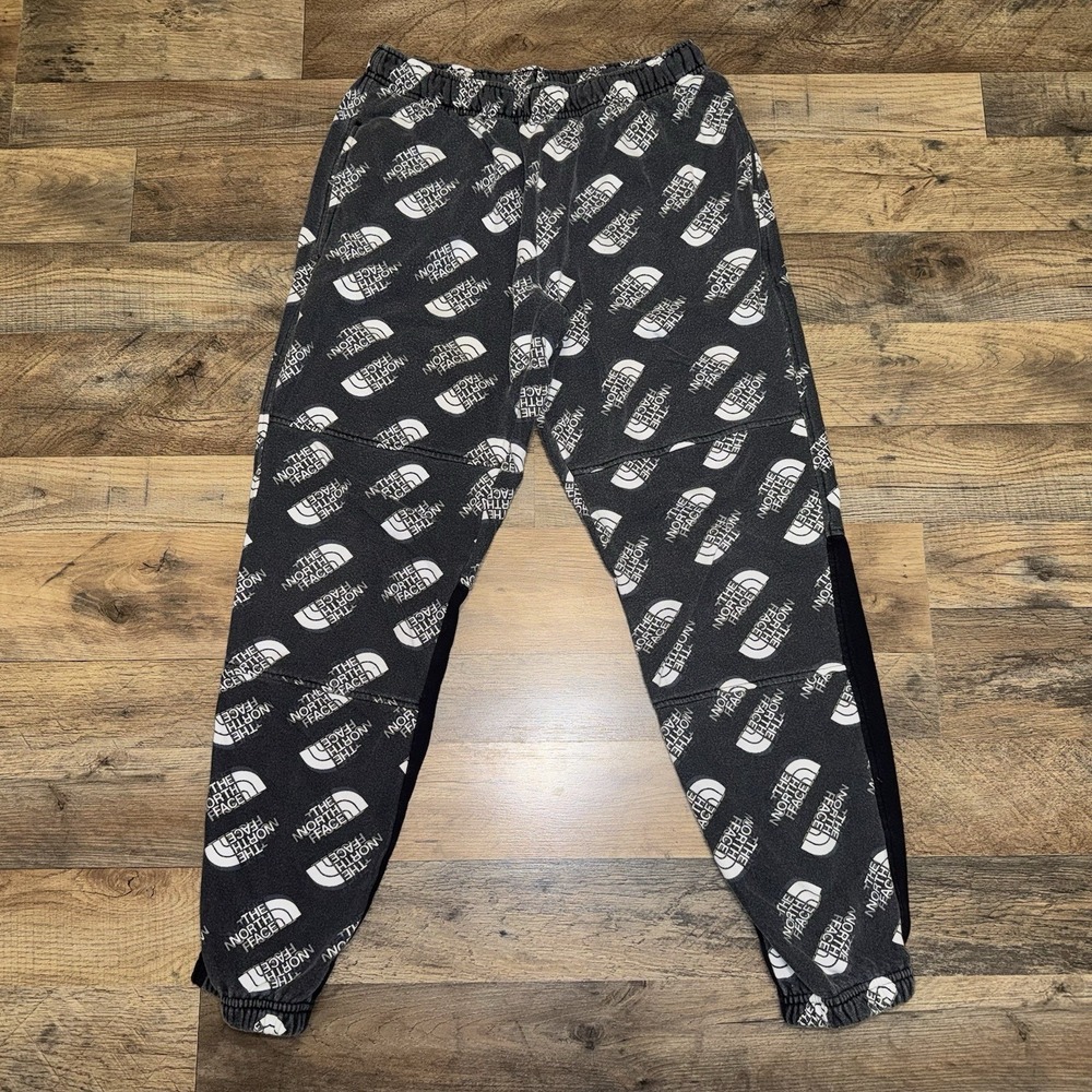 The North Face Men's Printed Tech Fleece Pants Black Size Medium